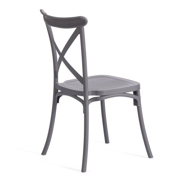 Стул Cross серого цвета - лучшие Обеденные стулья в INMYROOM