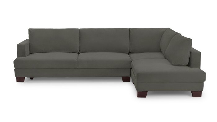 Угловой диван-кровать Марсель темно-серого цвета - лучшие Угловые диваны в INMYROOM