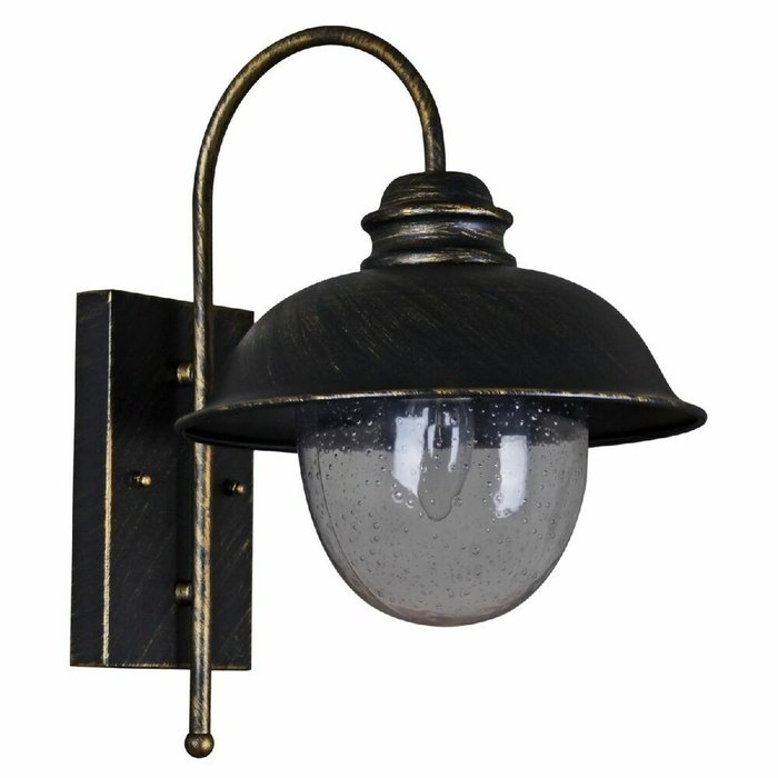 Уличный настенный светильник 08300-9.2-001SJ BKG черного цвета - купить Настенные уличные светильники по цене 6270.0