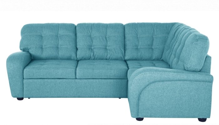 Угловой диван-кровать Сидней с тумбой Ecomania голубого цвета