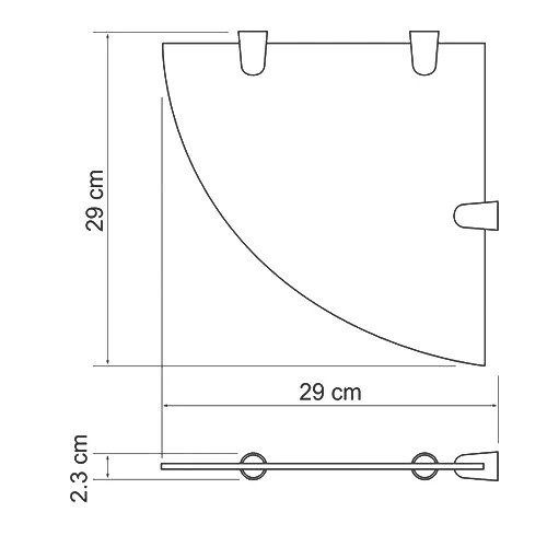 Полка Glan - купить Полки для ванной по цене 6564