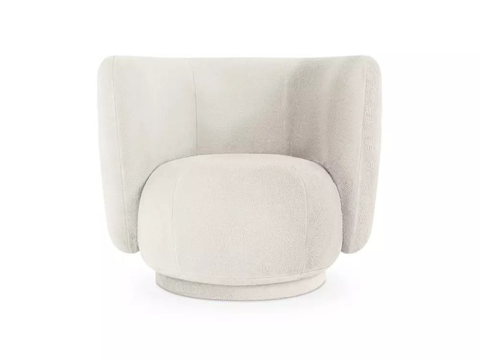 Кресло Lucca белого цвета  - купить Интерьерные кресла по цене 47790