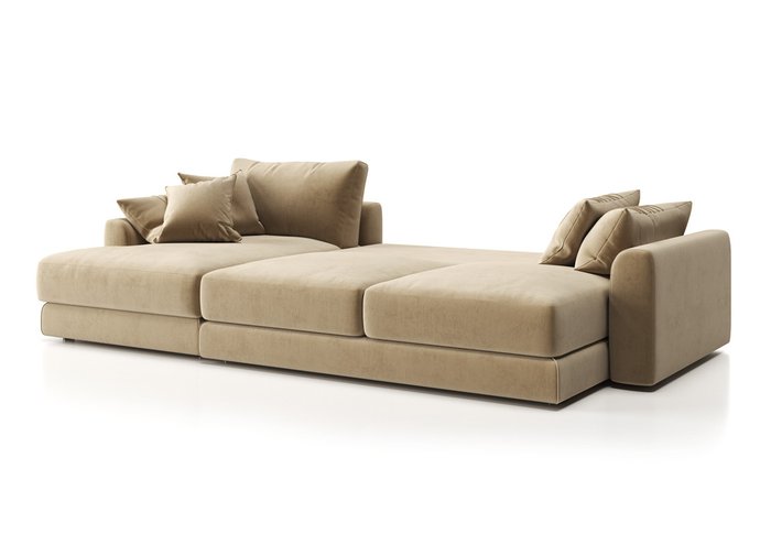 Угловой диван-кровать Шерлок бежевого цвета - лучшие Угловые диваны в INMYROOM