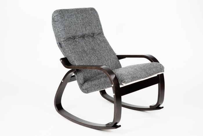 Кресло-качалка Сайма с черным каркасом - лучшие Интерьерные кресла в INMYROOM
