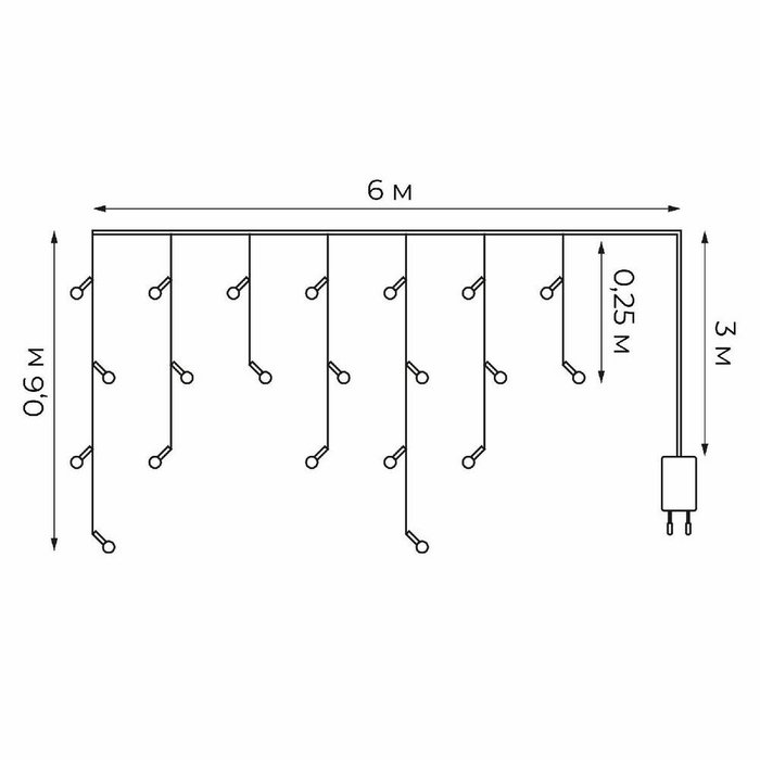 Гирлянда Бахрома Uniel ULD-B6006-080/STK WHITE IP44 UL-00012074 - купить Гирлянды по цене 749.0 Гирлянда Бахрома Uniel ULD-B6006-080/STK WHITE IP44 UL-00012074 - купить Гирлянды по цене 749.0