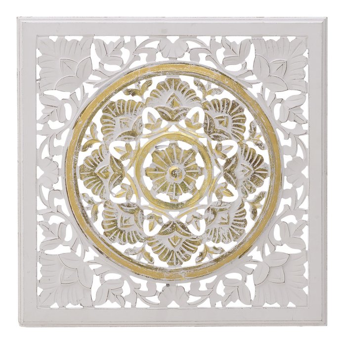 Декор настенный бело-золотого цвета 