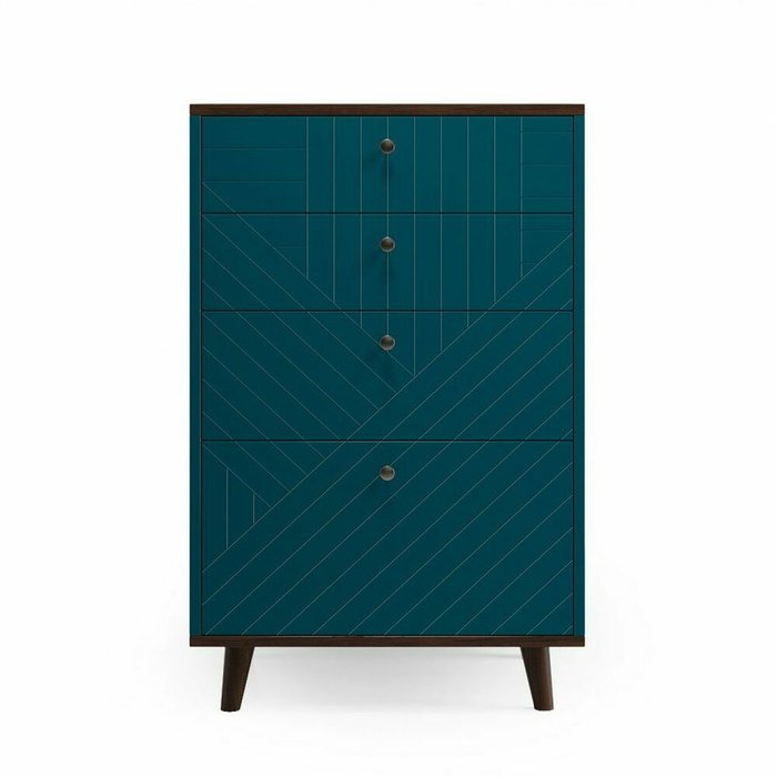 Высокий комод Twin TW020 синего цвета - купить Комоды по цене 63700.0 Высокий комод Twin TW020 синего цвета - купить Комоды по цене 63700.0