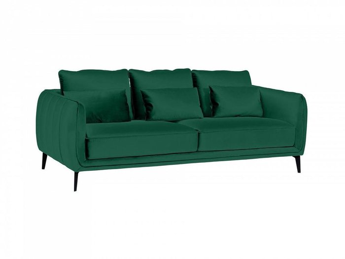 Диван Amsterdam изумрудного цвета - купить Прямые диваны по цене 87900.0