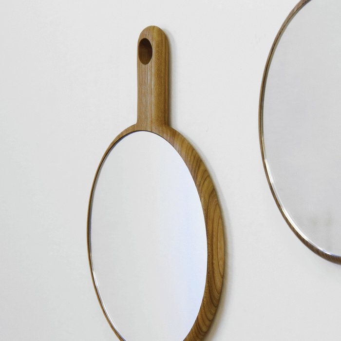 Комплект зеркал Gemelli из массива вяза - лучшие Настенные зеркала в INMYROOM