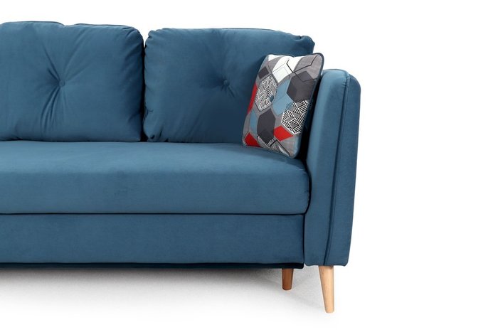Диван-кровать Анталия синего цвета - купить Прямые диваны по цене 55590.0