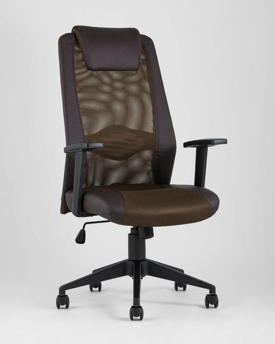 Кресло офисное Top Chairs коричневого цвета - купить Офисные кресла по цене 16990.0
