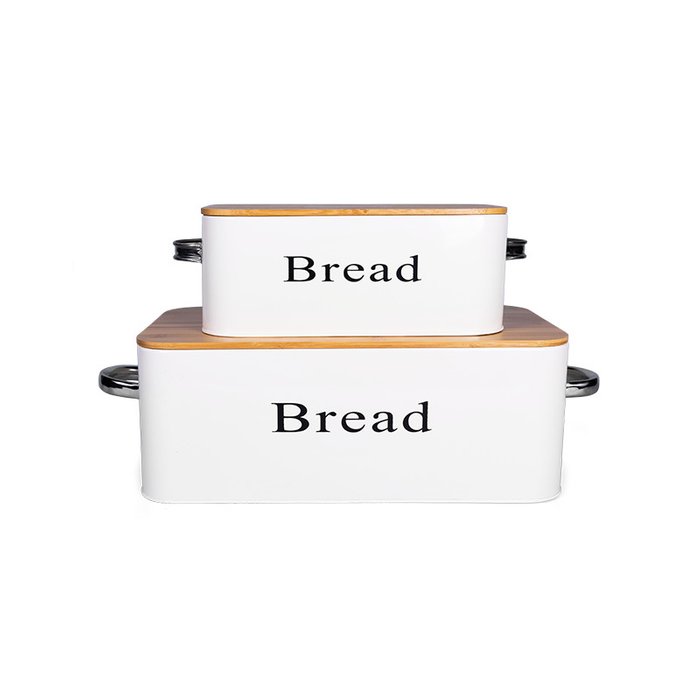 Набор из двух хлебниц Bread белого цвета - купить Емкости для хранения по цене 6900.0