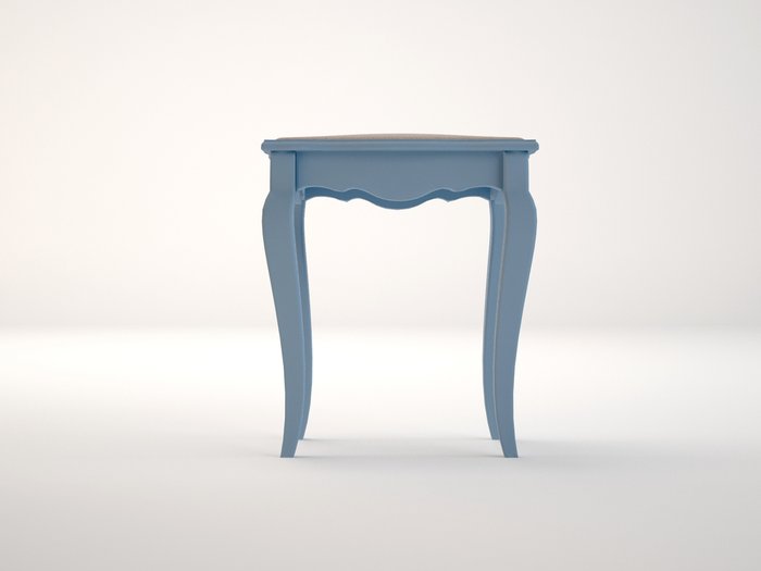 Табурет "Leontina" голубого цвета с мягким сиденьем - лучшие Табуреты в INMYROOM