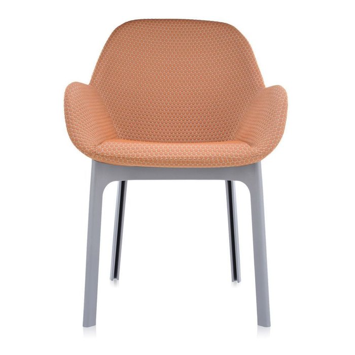 Стул Clap серо-оранжевого цвета - купить Обеденные стулья по цене 82800.0