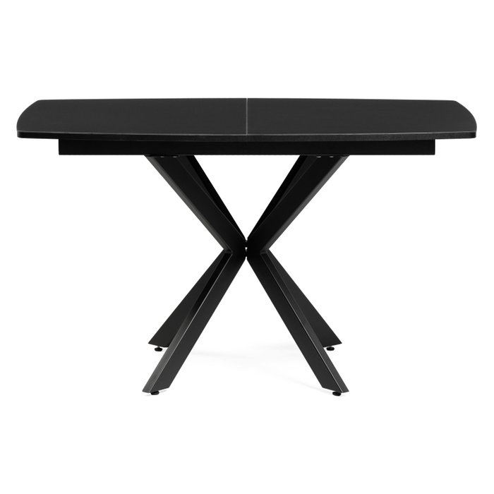 Раскладной обеденный стол Палу черного цвета - купить Обеденные столы по цене 22490.0