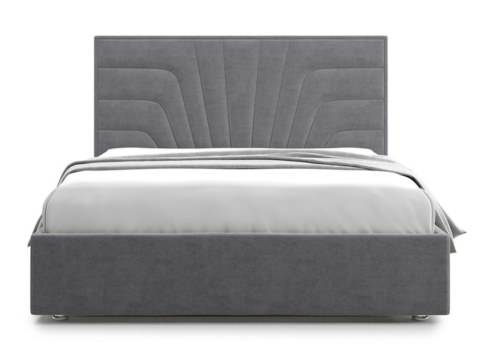 Кровать Premium Milana 160х200 серого цвета с подъемным механизмом - купить Кровати для спальни по цене 73400.0