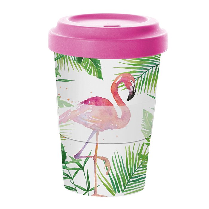 Кружка Paperproducts Design tropical flamingo бамбук 0,4 л