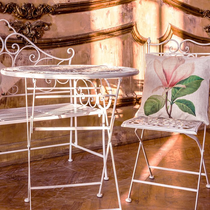 Складной стул «Риволи» (белый антик) - купить Садовые стулья по цене 5700.0
