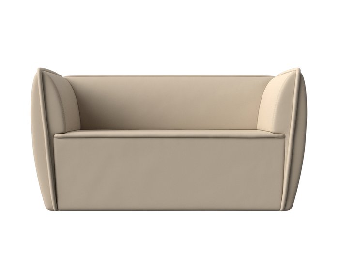 Прямой диван Бергамо бежевого цвета (экокожа) - купить Прямые диваны по цене 26999.0