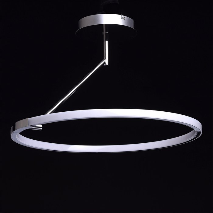 Потолочный светодиодный светильник  Платлинг серебристого цвета - купить Потолочные светильники по цене 36460.0