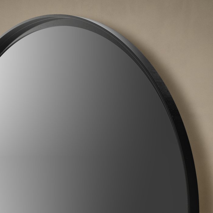 Металлическое прямоугольное зеркало Frame диаметр 90 бронзового цвета - лучшие Настенные зеркала в INMYROOM