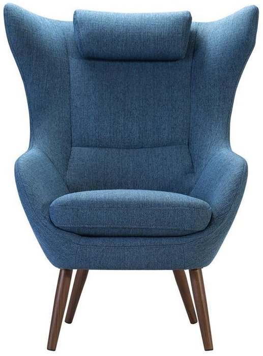 Кресло Сканди-2 Блю Арт синего цвета - лучшие Интерьерные кресла в INMYROOM