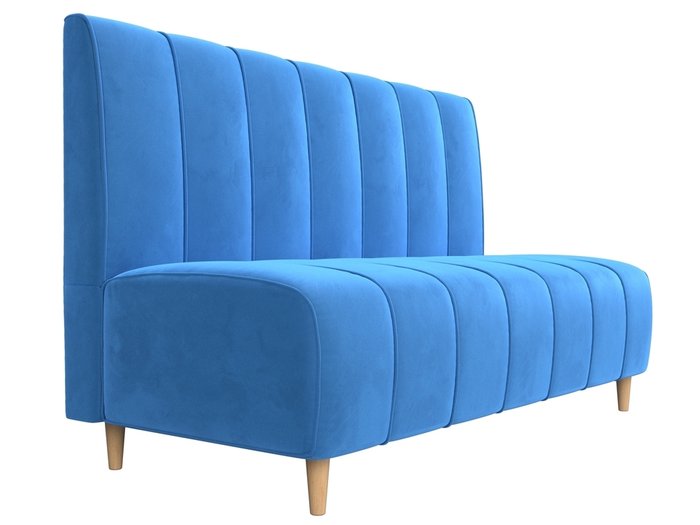 Диван прямой Ральф голубого цвета - лучшие Прямые диваны в INMYROOM