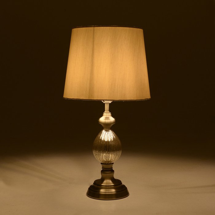 Лампа настольная с основанием золотого цвета - купить Настольные лампы по цене 5660.0