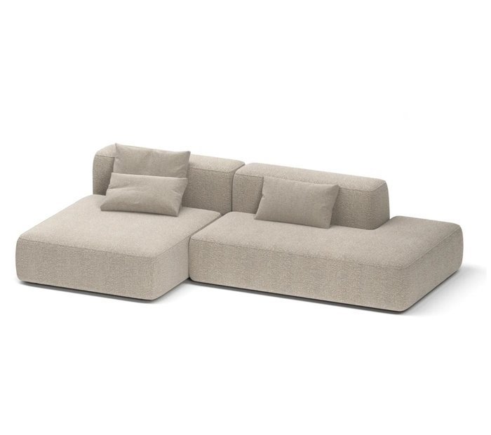 Модульный диван Duo бежевого цвета - купить Прямые диваны по цене 192000 Модульный диван Duo бежевого цвета - купить Прямые диваны по цене 192000