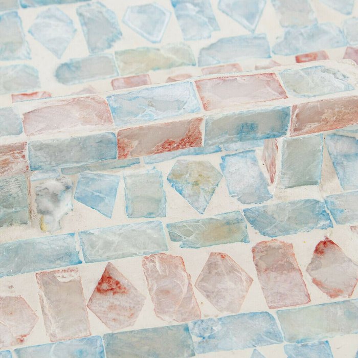 Шкатулка Разноцветный ротанг Перламутр 16 x 7 x 16 cm - купить Шкатулки по цене 4735.0