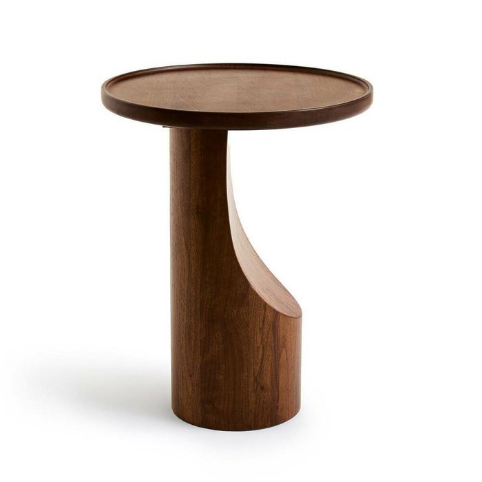 Стол диванный из орехового дерева Stigido коричневого цвета - купить Кофейные столики по цене 67154.0