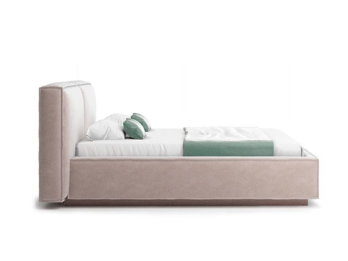 Кровать Verde бежевого цвета с ортопедическим основанием 140х200 - лучшие Кровати для спальни в INMYROOM