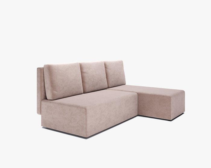 Диван-кровать угловой Каир светло-розового цвета - купить Угловые диваны по цене 27489.0