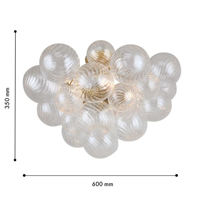 Потолочная люстра Multibulla 4202-5C (стекло, цвет прозрачный) - купить Потолочные люстры по цене 49900