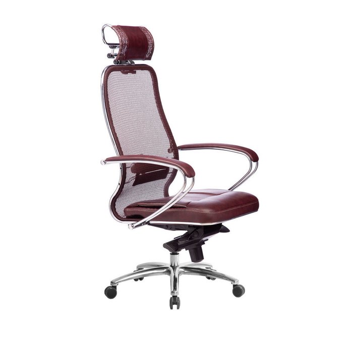 Кресло офисное Samurai темно-бордового цвета - купить Офисные кресла по цене 22503.0