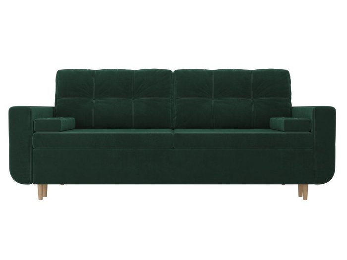 Прямой диван-кровать Кэдмон зеленого цвета - купить Прямые диваны по цене 42990.0
