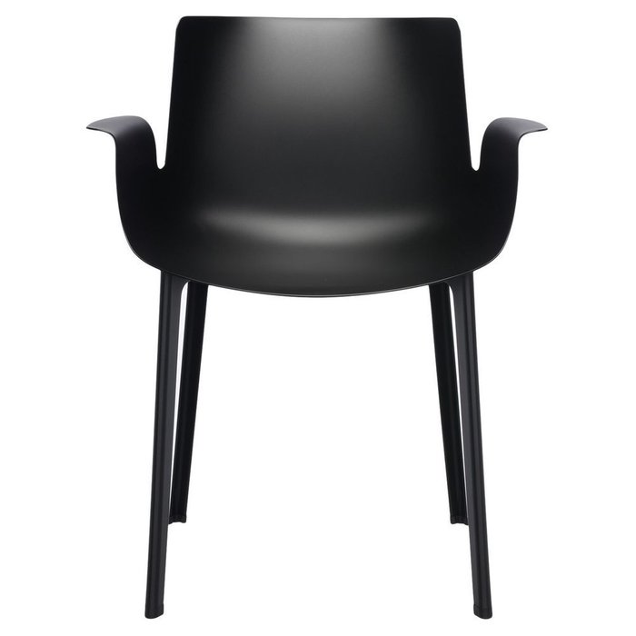 Стул Piuma черного цвета - купить Обеденные стулья по цене 55560.0