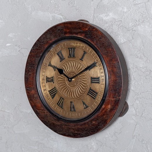Часы настенные из антикварного дерева - купить Часы по цене 8200.0
