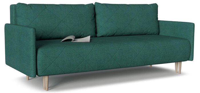 Диван-кровать Mille зеленого цвета 