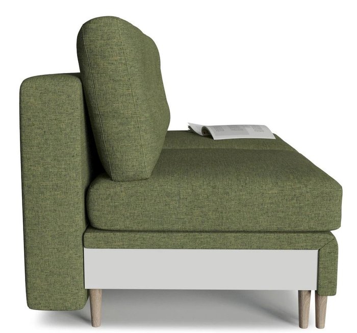 Модуль диван-кровати двухместный Белфаст зеленого цвета - лучшие Прямые диваны в INMYROOM