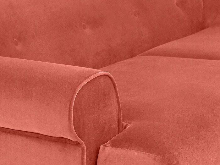 Диван Italia кораллового цвета  - лучшие Прямые диваны в INMYROOM