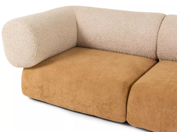 Модульный диван Trevi коричнево-бежевого цвета - лучшие Прямые диваны в INMYROOM