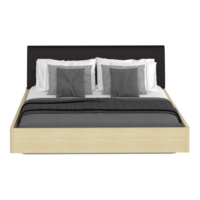 Кровать Элеонора 160х200 с изголовьем черного цвета  - купить Кровати для спальни по цене 32600.0