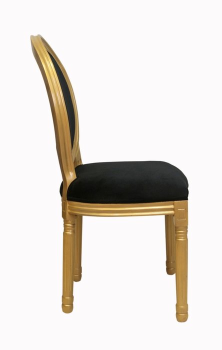 Стул Volker Black Gold с мягкой обивкой - купить Обеденные стулья по цене 23500.0