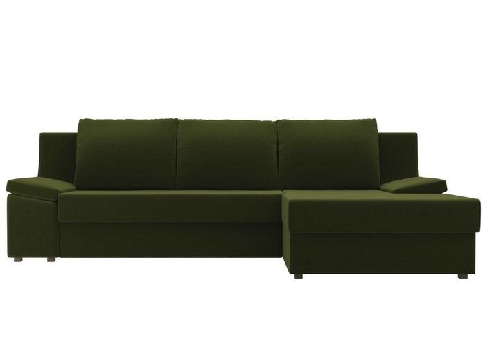 Угловой диван-кровать Челси зеленого цвета - купить Угловые диваны по цене 49990.0