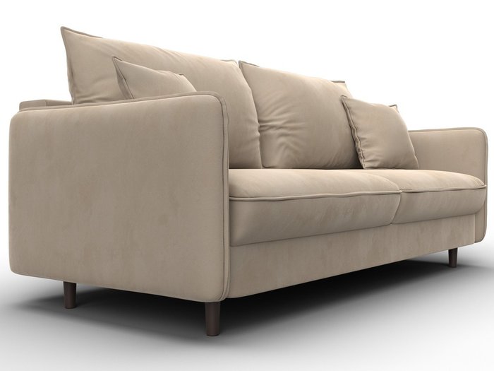 Диван-кровать Лига-064 бежевого цвета - лучшие Прямые диваны в INMYROOM Диван-кровать Лига-064 бежевого цвета - лучшие Прямые диваны в INMYROOM