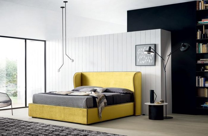 Кровать Paris желтого цвета - купить Кровати для спальни по цене 178514.0