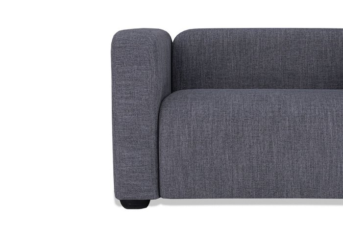 Прямой диван Квадрато Стандарт серого цвета - купить Прямые диваны по цене 37200.0