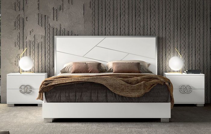 Кровать Dafne 180x200 белого цвета - купить Кровати для спальни по цене 95500.0