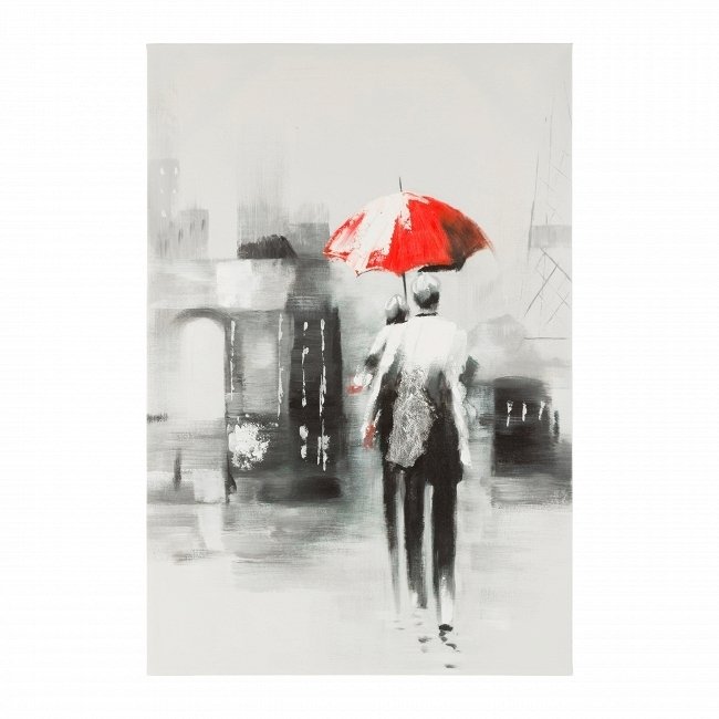 Картина на холсте Красный зонтик